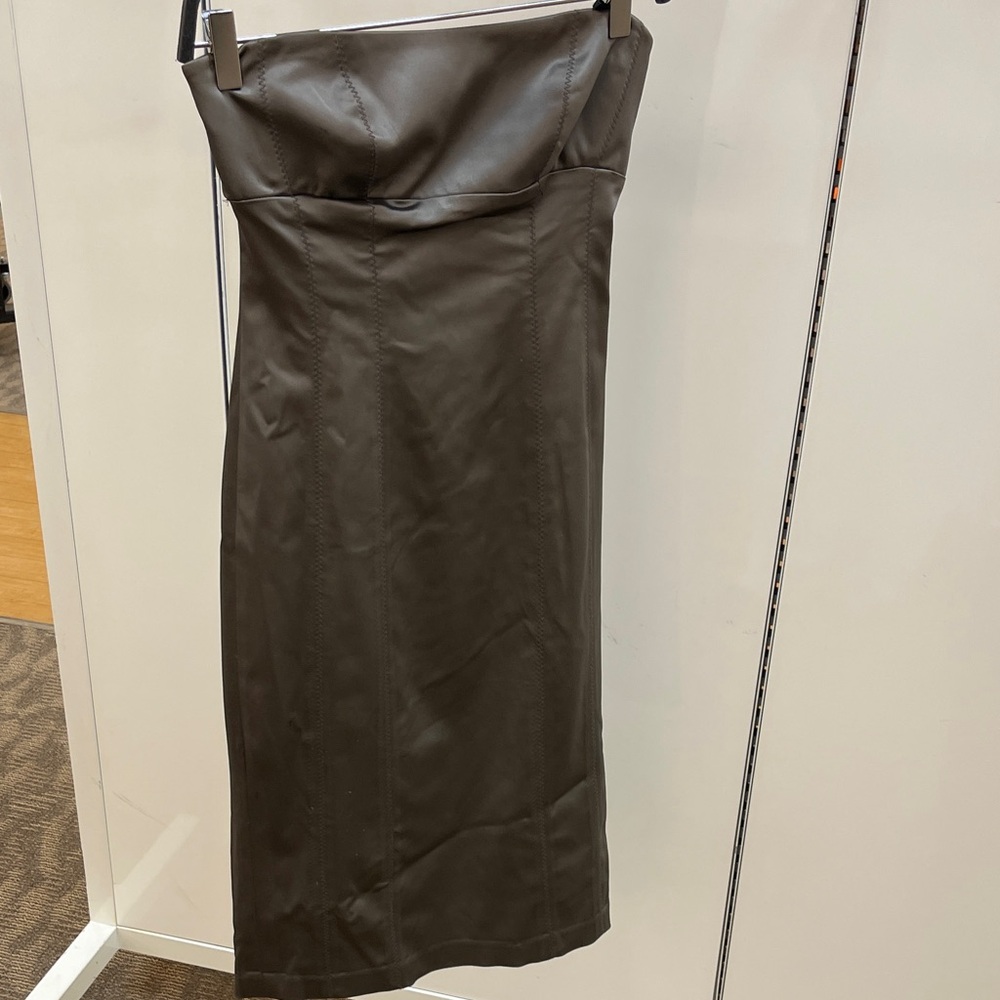 Bebe Sleeveless Chrome Dress